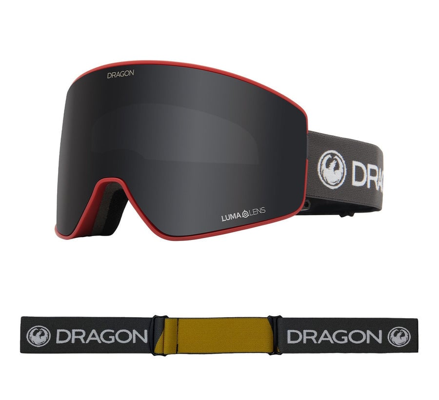 2023 DRAGON PXV2 GOGGLE BLOCK RED w/ LLDKSMK + LLLTROSE