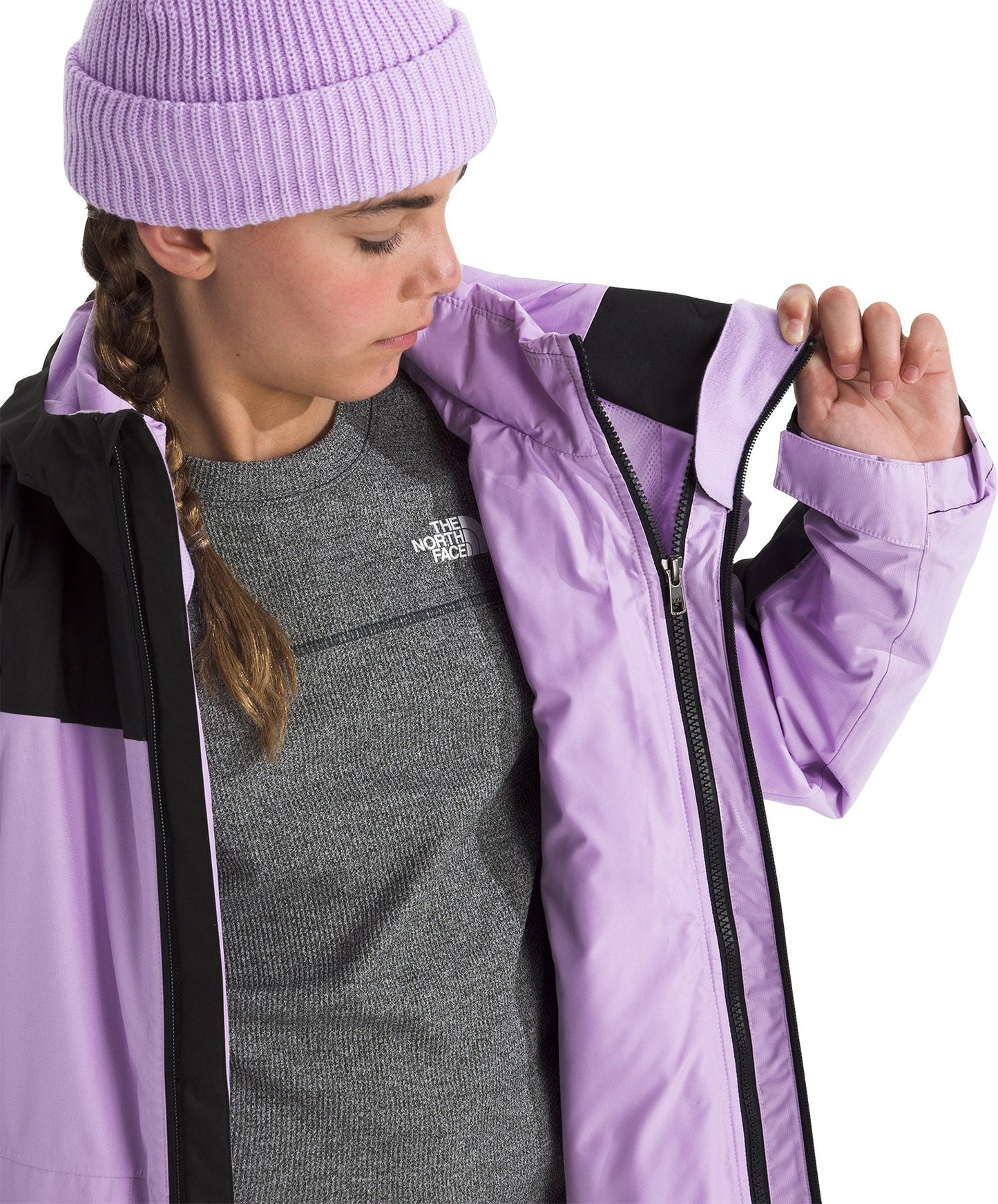2026 TNF TEEN FREEDOM TRICLIMATE SNOW JACKET LITE LILAC