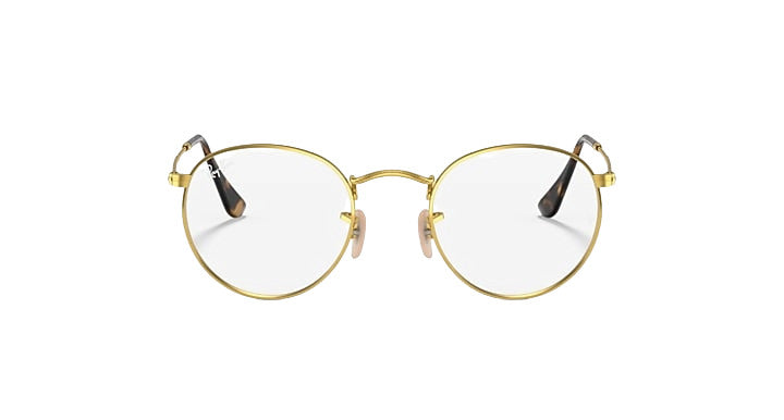 PLX RAY-BAN ROUND METAL SUNGLASSES ARISTA w/ POLAR CLEAR