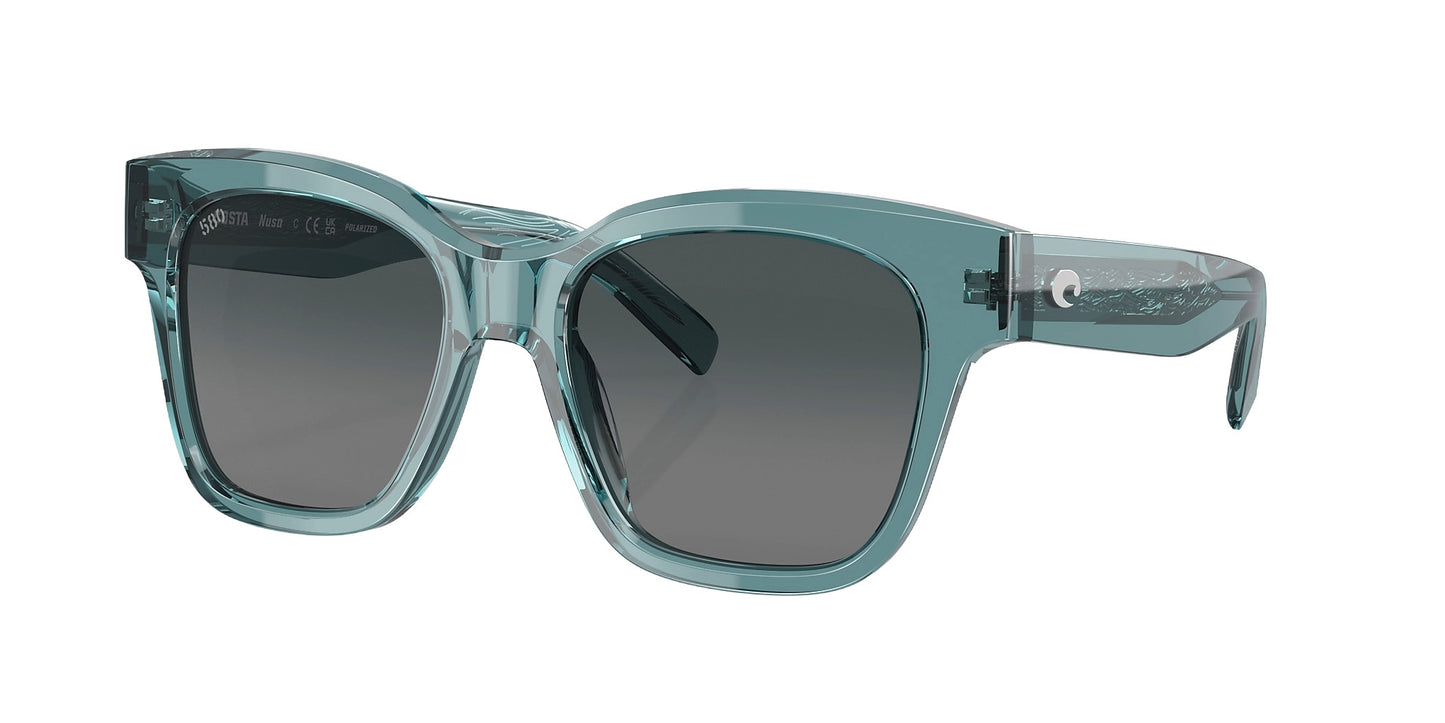 COSTA NUSA SUNGLASSES DEEPO CRYSTAL AQUARMARINE w/GRAY GRADIENT