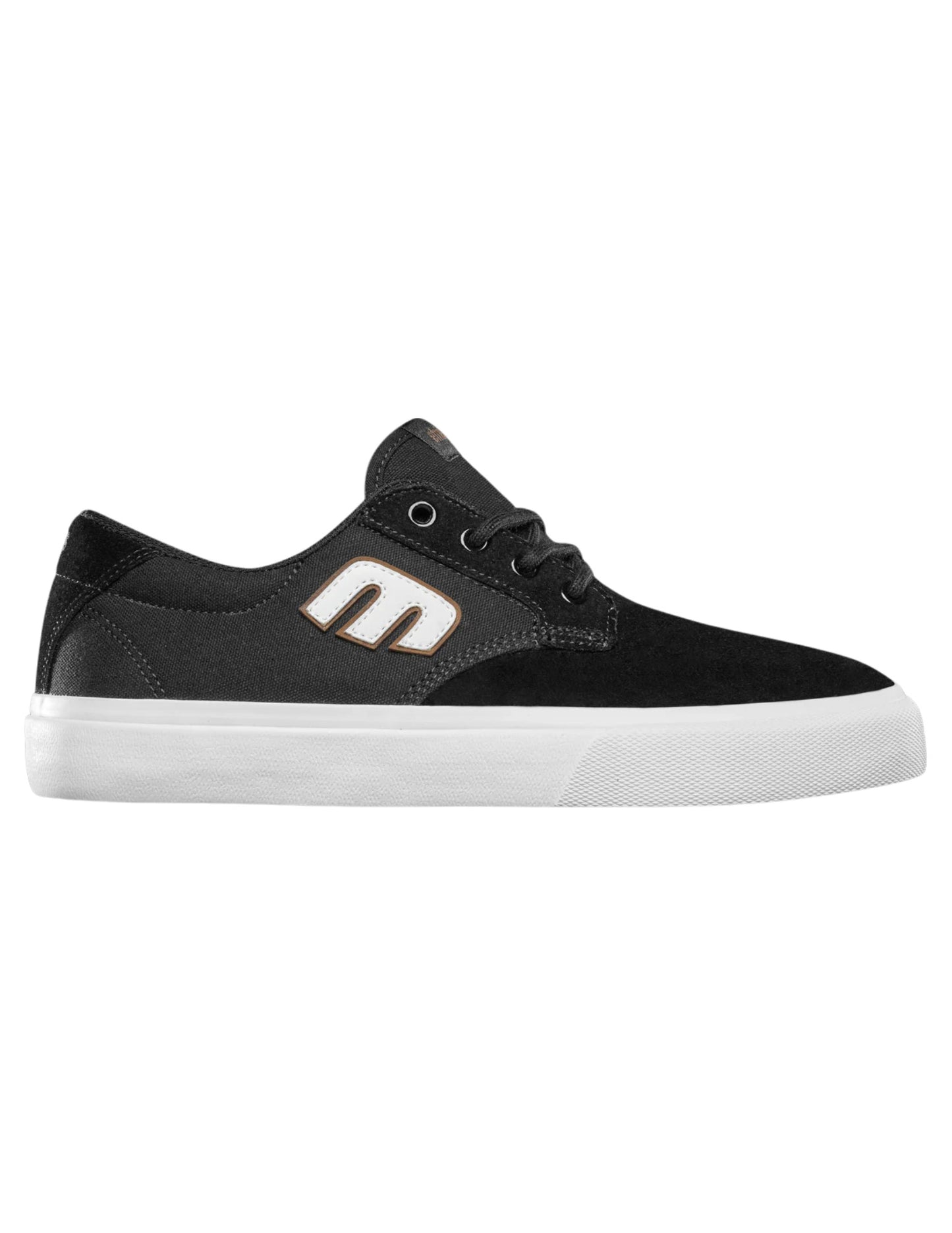 ETNIES MENS BARGE PLUS SHOE SP25 BLACK/WHITE