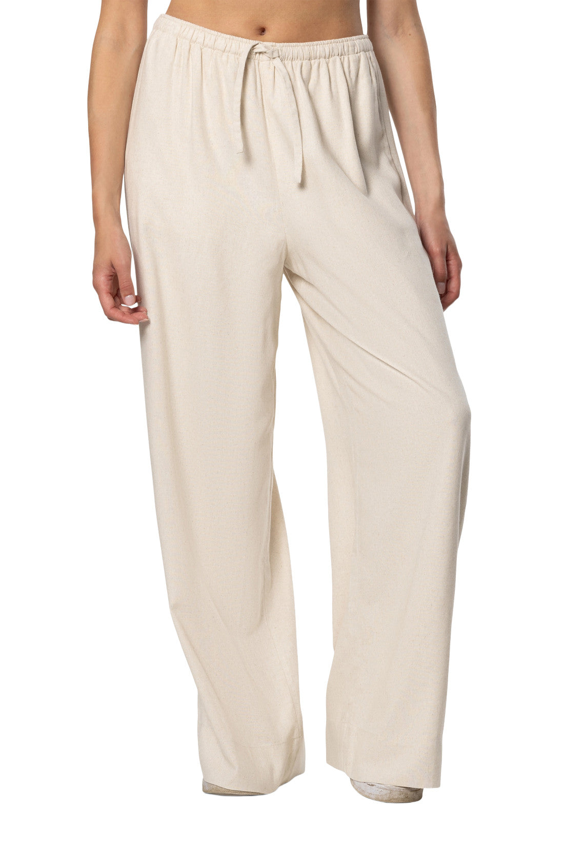 TEAMLTD WMNS LINEN PANT SP26 NATURAL