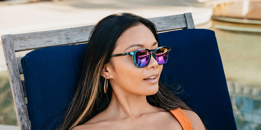 BLENDERS SYDNEY SUNGLASSEES RAIN DANCE w/ BLUE / BLUE POLAR