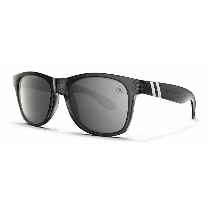 BLENDERS M CLASS X2 SMOKE SHADOW SUNGLASSES CRYS BLACK w/ SILVER PLR LENS