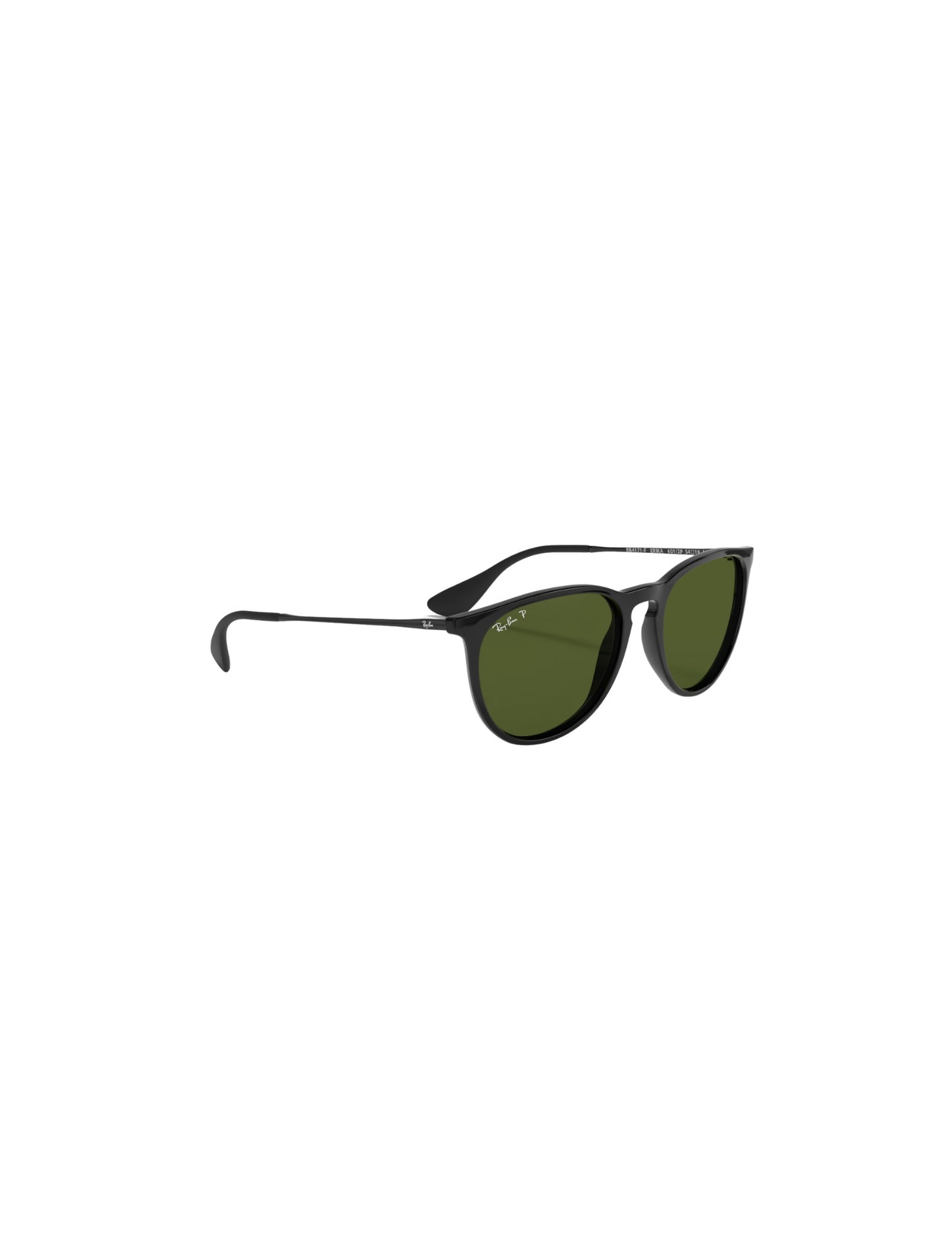 RAY-BAN ERIKA SUNGLASSES BLACK w/ GREEN