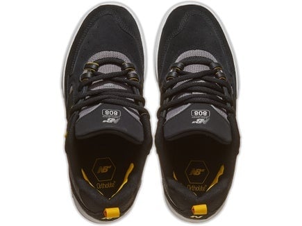 NEW BALANCE MENS NUMERIC 808 TIAGO SHOE SP24 BLACK/YELLOW