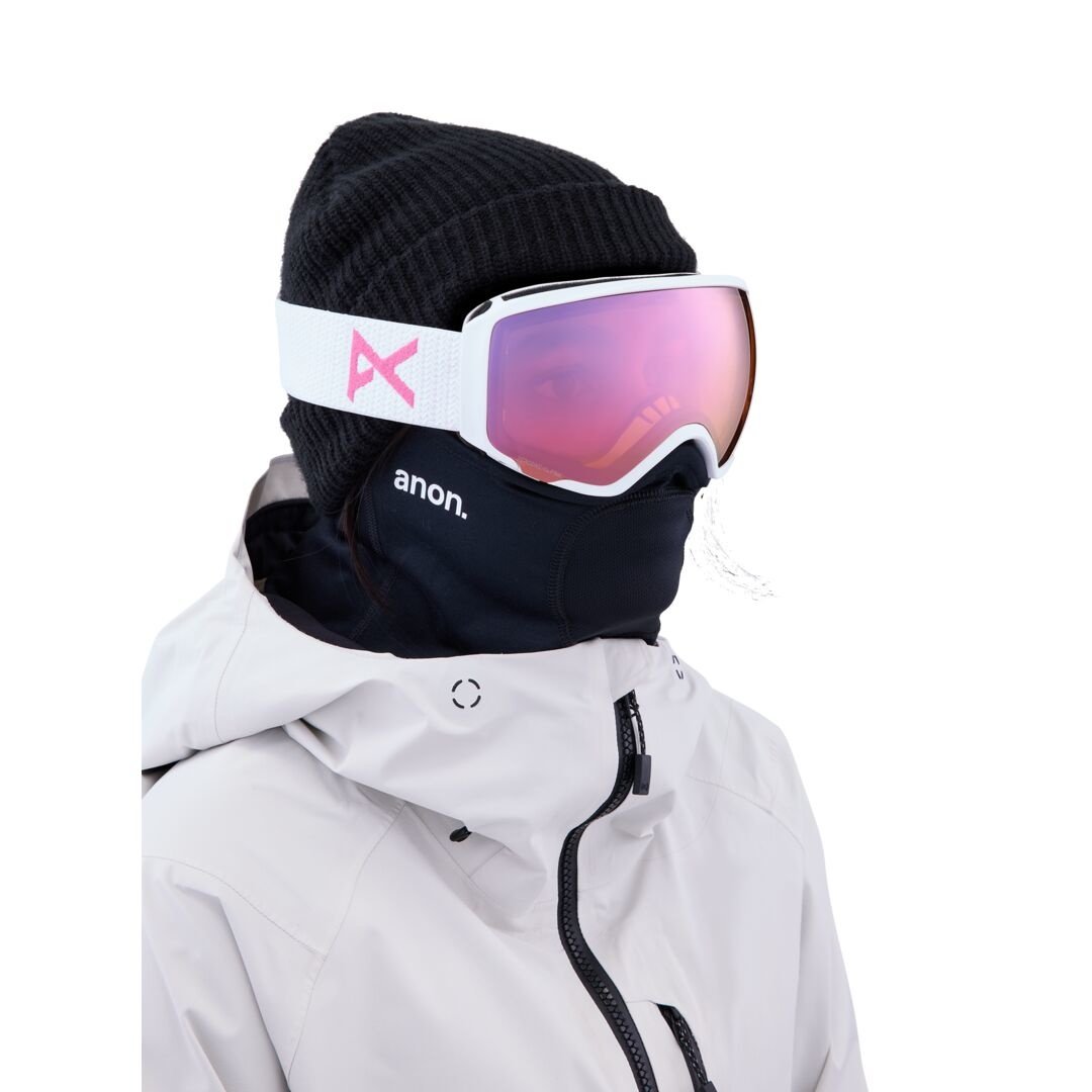 2023 ANON WM1 MFI GOGGLE W/ SPARE WHITE/PRCV CLDY PINK