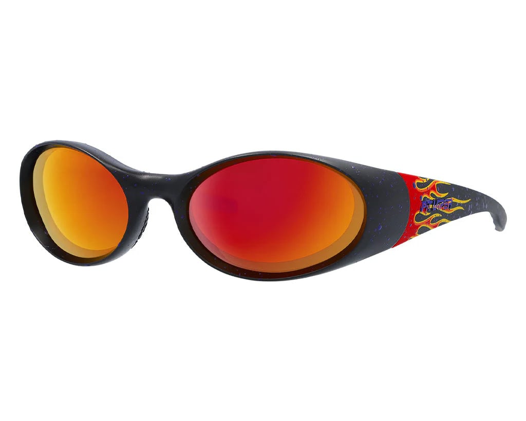 PIT VIPER SLAMMER SUNGLASSES THE COMBUSTION w/ RED