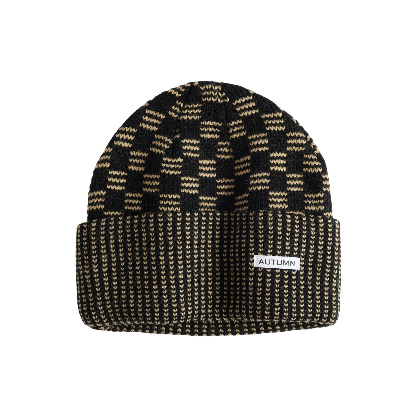 2026 AUTUMN SQUARED BEANIE BLACK