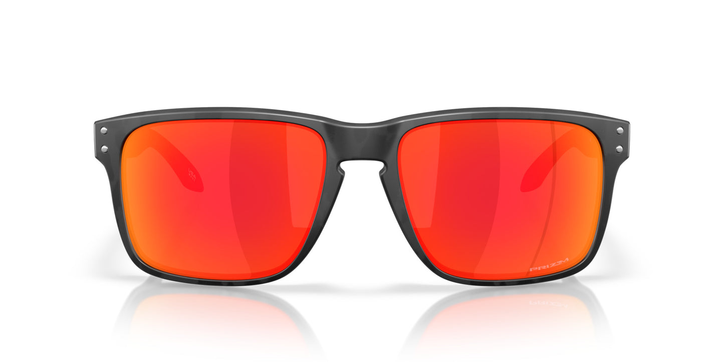OAKLEY HOLBROOK XXL MATTE BLACK CAMO SUNGLASSES w/ PRIZM RUBY