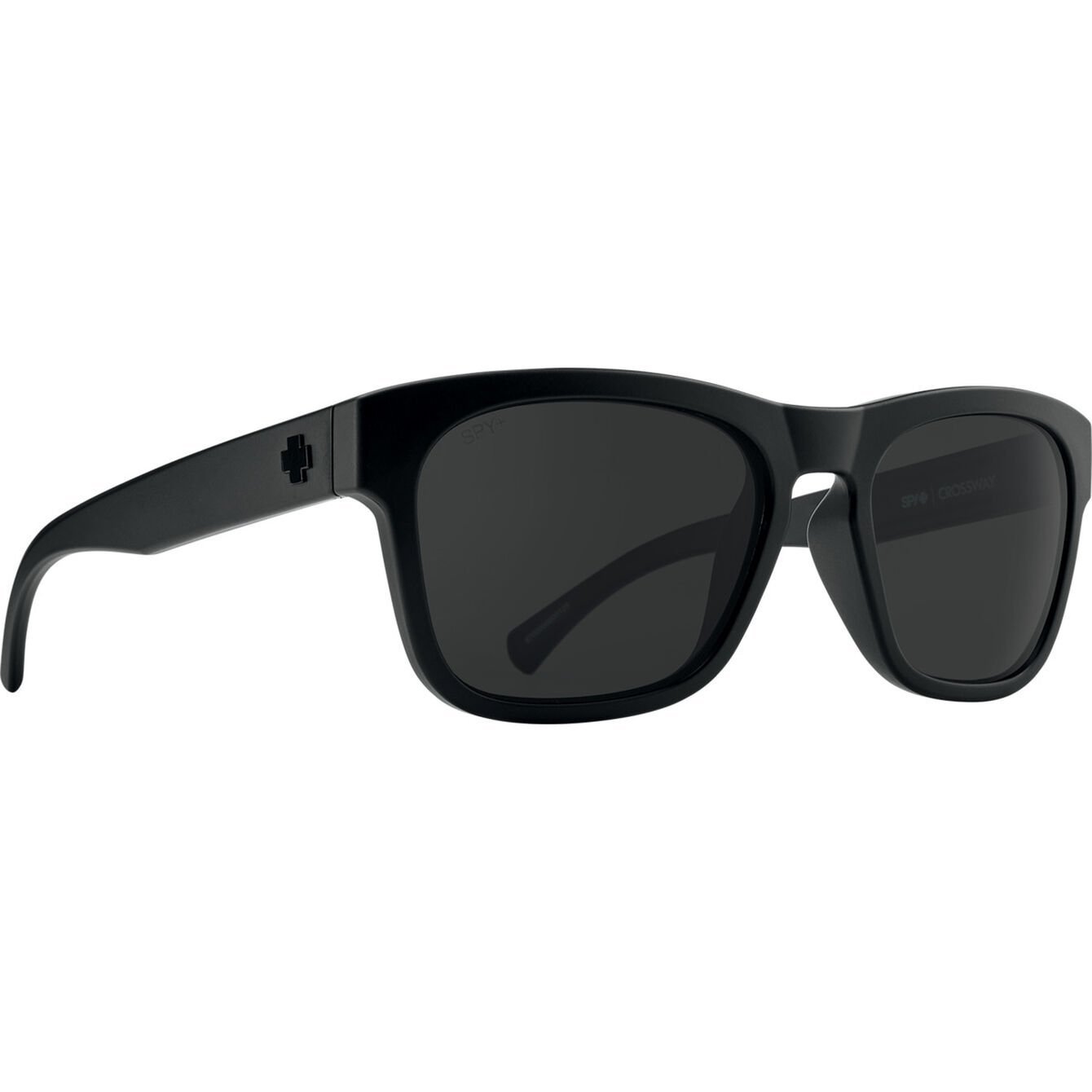 SPY CROSSWAY BLACK SUNGLASSES w/ GRY PLR