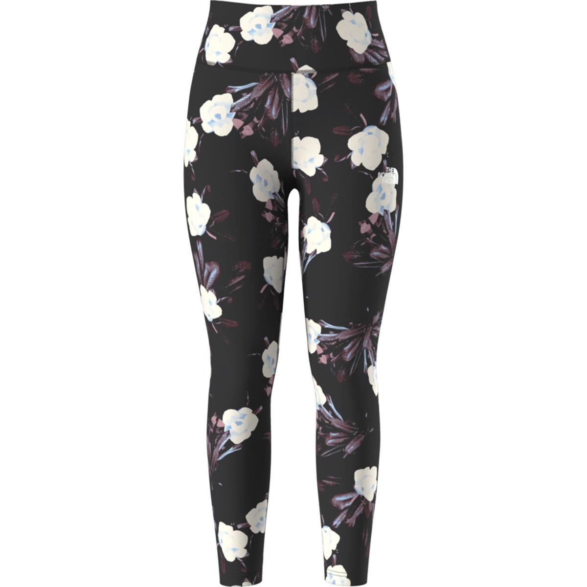 2025 TNF WMNS FD PRO 160 TIGHT BLACK WNTR FLWRS PRINT