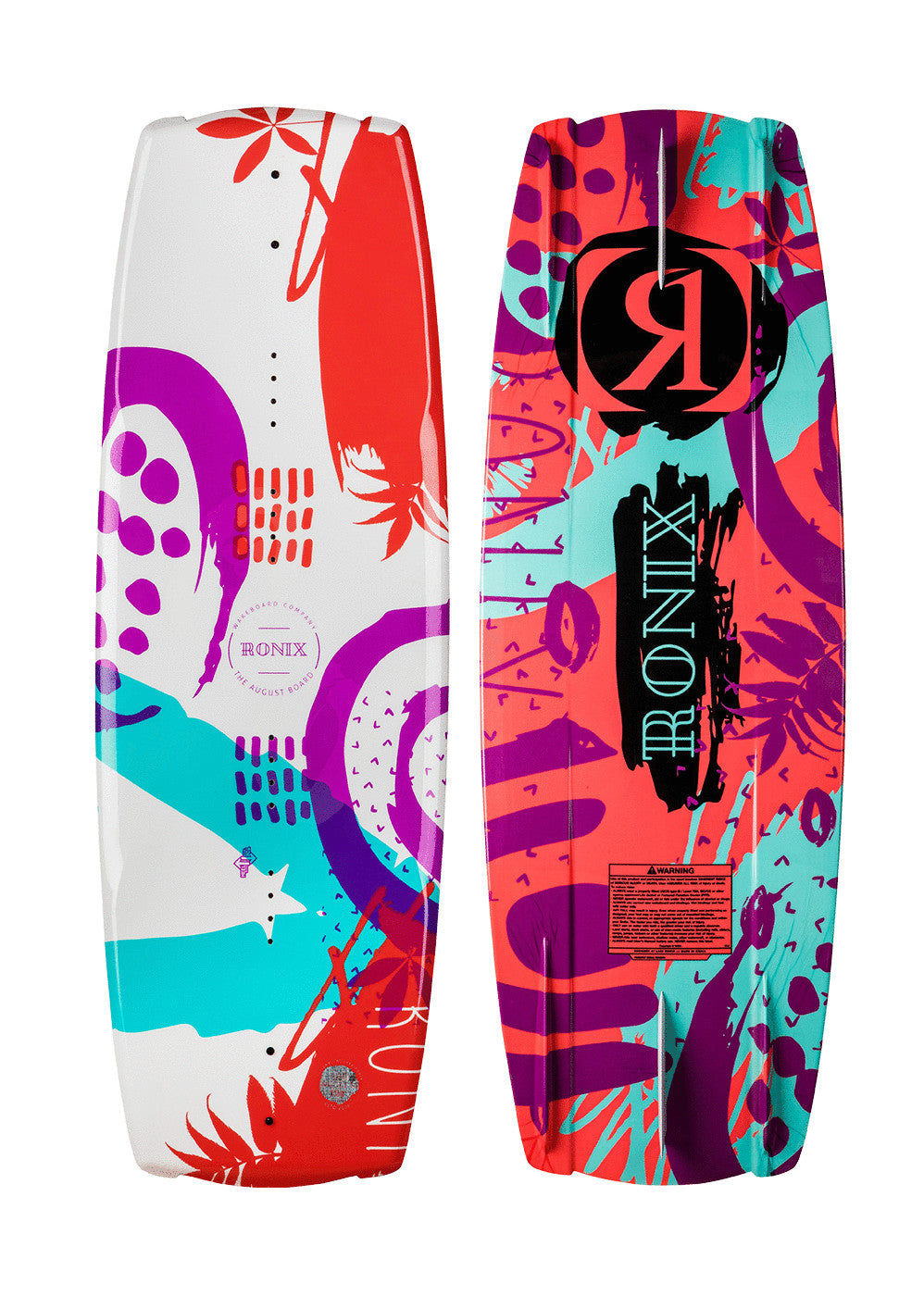 2023 RONIX KIDS AUGUST WAKE BOARD WHT/PRPL/CRL/BLUE