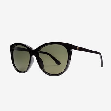 ELECTRIC PALM GLOSS BLACK SUNGLASSES w/ GRY PLR LENS