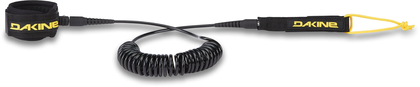 DAKINE SUP 10'X3/16" COILED ANKLE LEASH SU21, BLACK