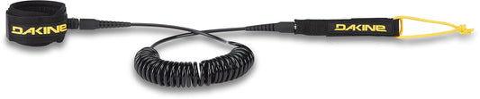 DAKINE SUP 10'X3/16" COILED ANKLE LEASH SU21, BLACK