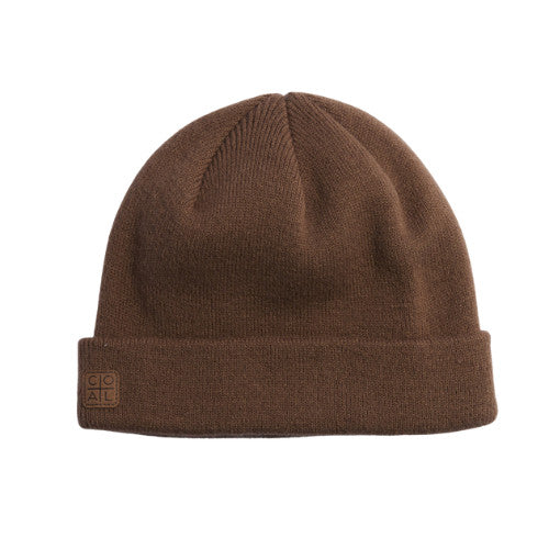 2024 COAL HARBOR RIB KNIT FISHERMAN BEANIE DIRT BROWN