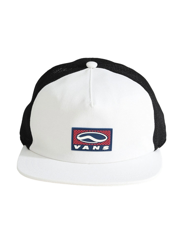 VANS MENS SIDESTRIPE UNSTRUCTURED TRUCKER HAT SP26 MARSHMALLOW