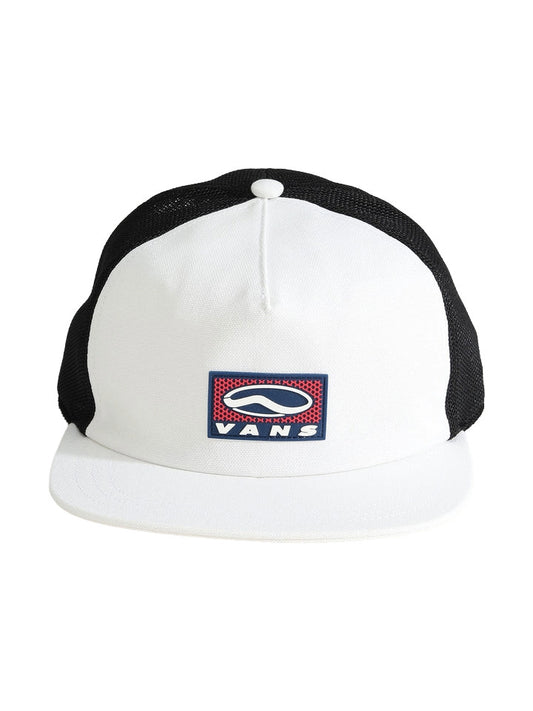 VANS MENS SIDESTRIPE UNSTRUCTURED TRUCKER HAT SP26 MARSHMALLOW