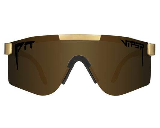PIT VIPER THE GOLD STANDARD DOUBLE WIDE POLARIZED SUNGLASSES