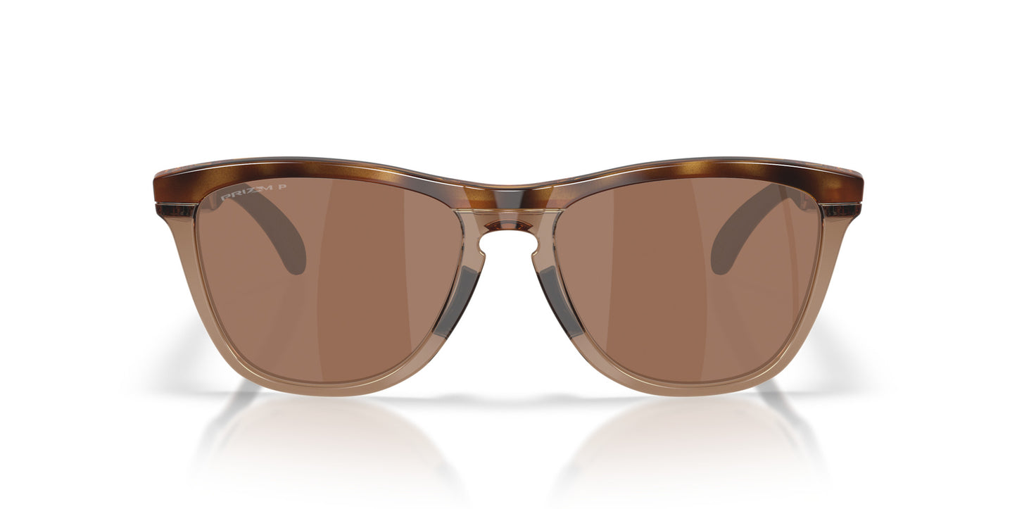 OAKLEY FROGSKINS RANGE XL BROWN TORT SUNGLASSES w/ PRIZM TNGSTN PLR