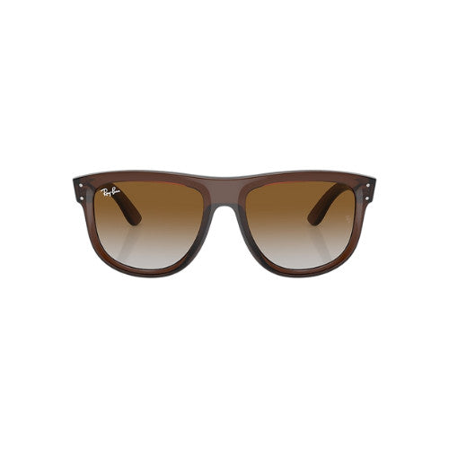 RAY-BAN BOYFRIEND SUNGLASSES REVERSE TRANS BROWN w/ CLEAR GRAD