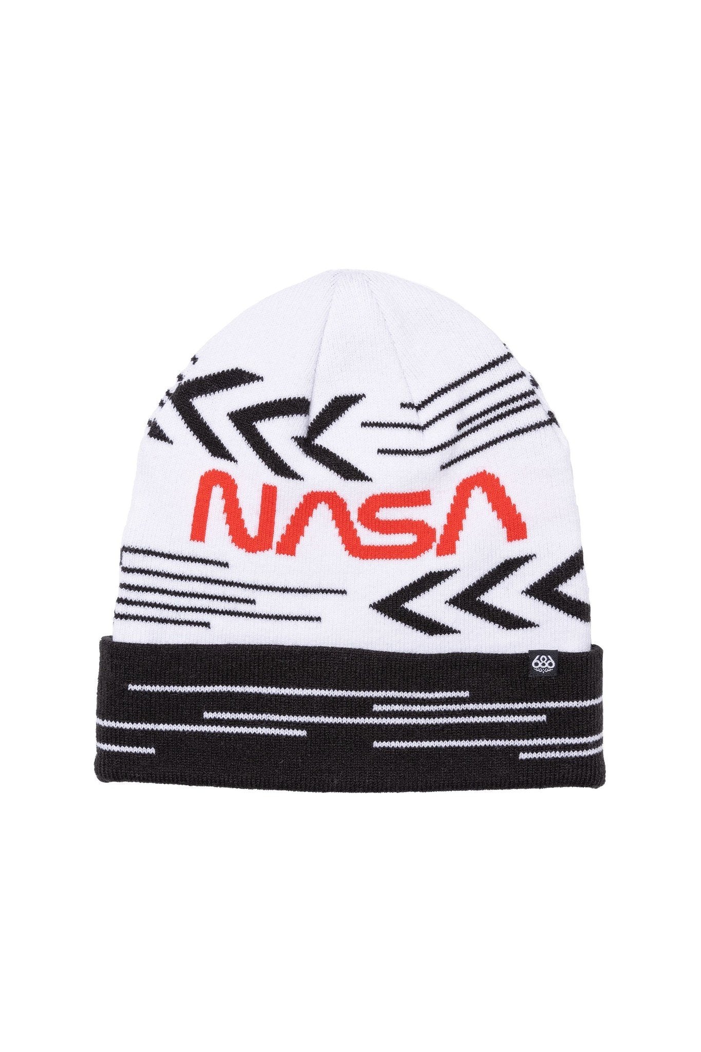 2023 686 MENS NASA KNIT BEANIE WHITE