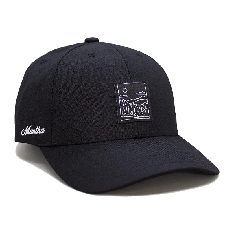 MARTHA MENS VALLE BASEBALL HAT SP26 BLACK
