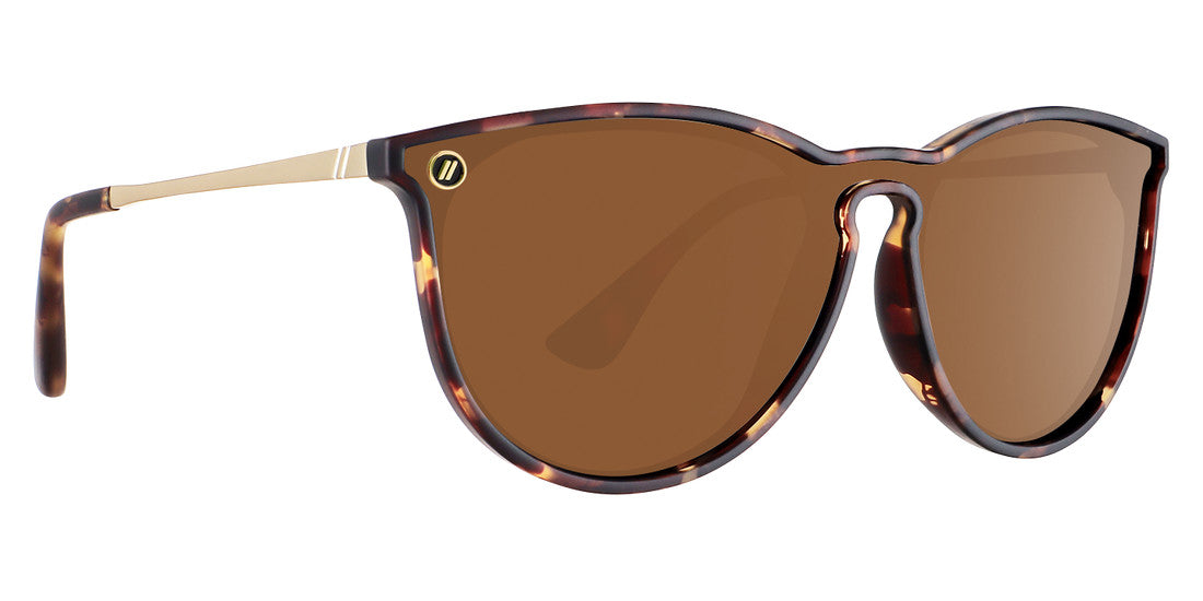 BLENDERS NORTH PARK X2 BRANDY NIGHT BROWN TORT SUNGLASSES w/ YELLOW PLR LENS