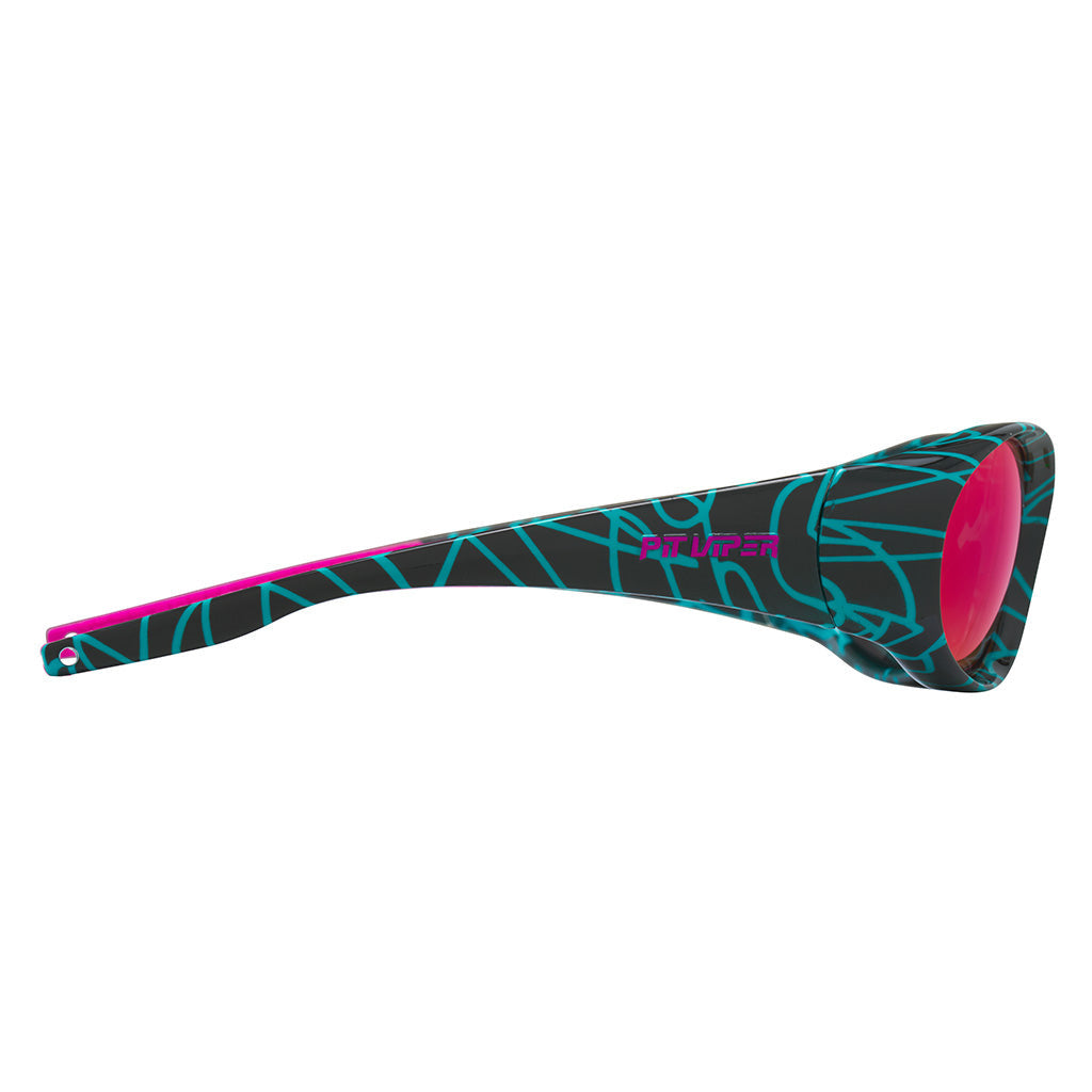 PIT VIPER SLAMMER SUNGLASSES THE VOLTAGE w/PINK PURP