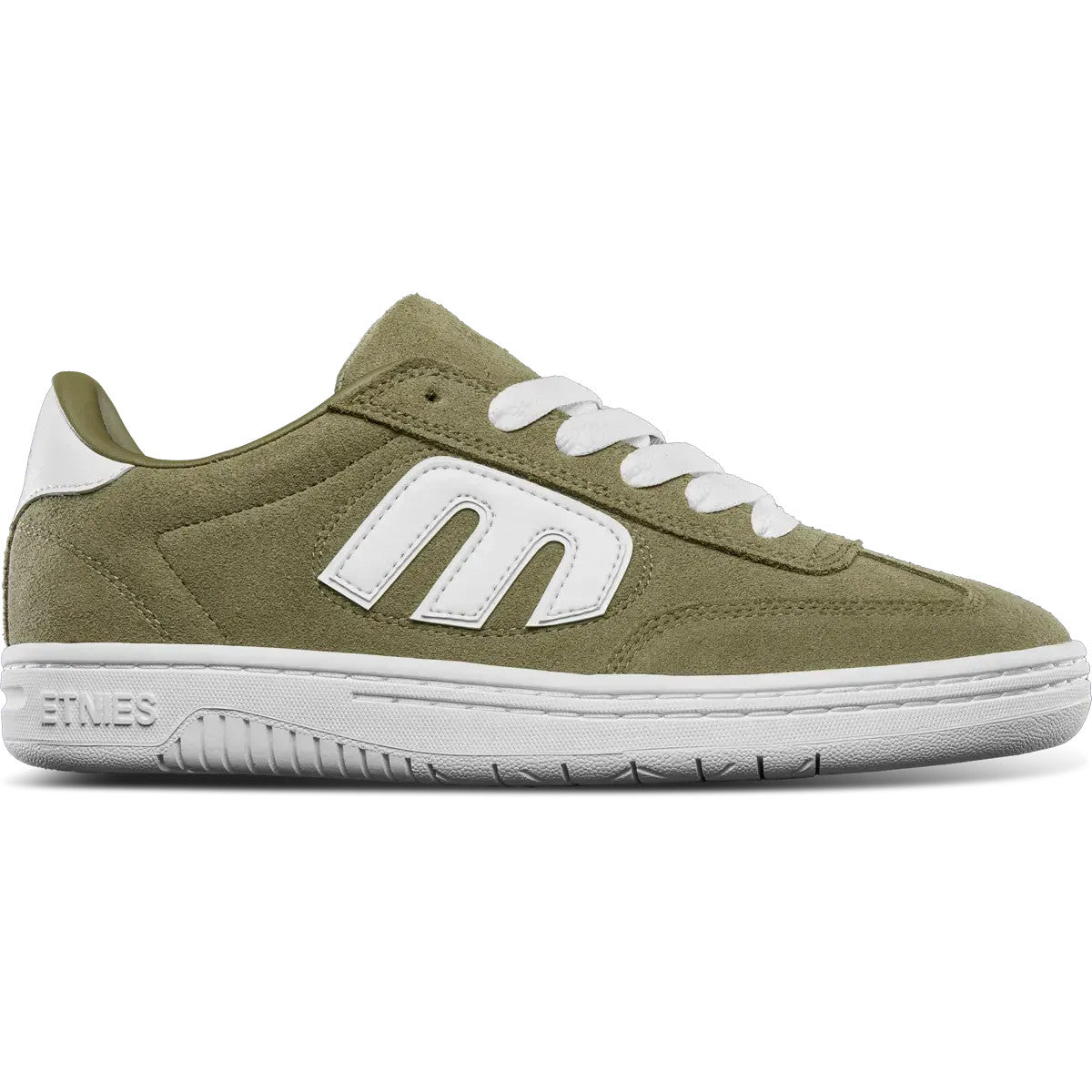 ETNIES MENS LOCUT SHOE HO25 OLIVE/WHITE