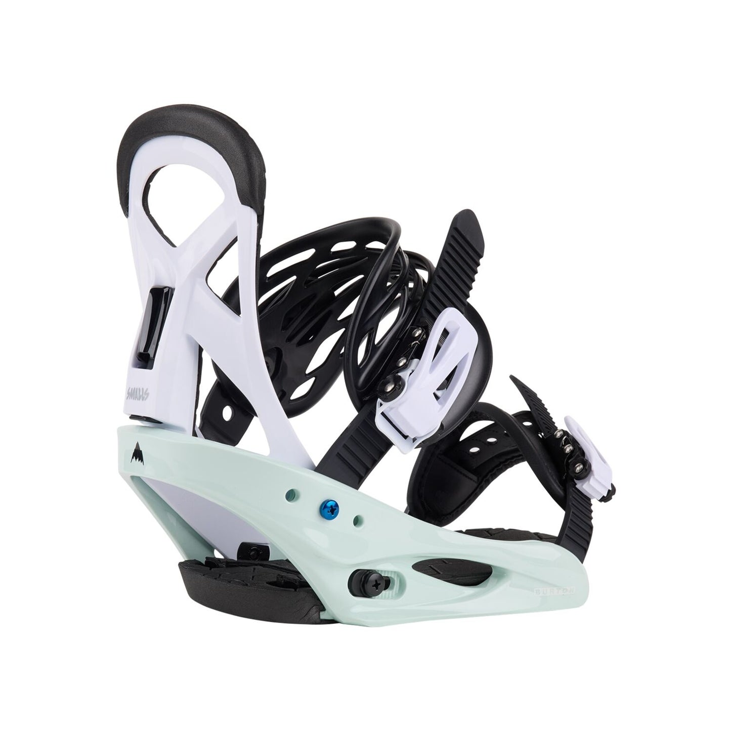 2024 BURTON KIDS SMALLS RE:FLEX SNOWBOARD BINDINGS NEO-MINT/WHITE