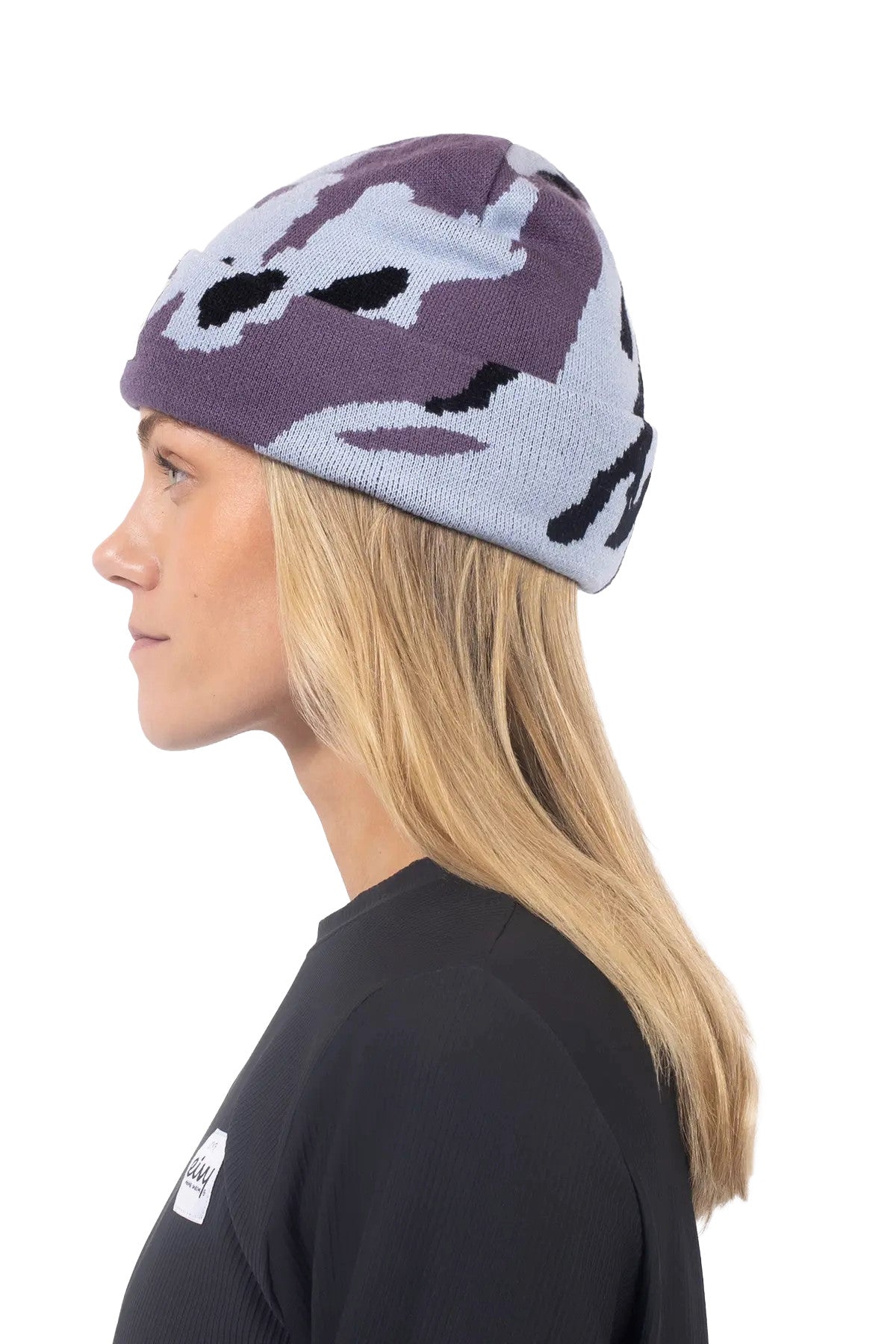 2026 EIVY WMNS JAQUARD BEANIE PURPLE STRAY