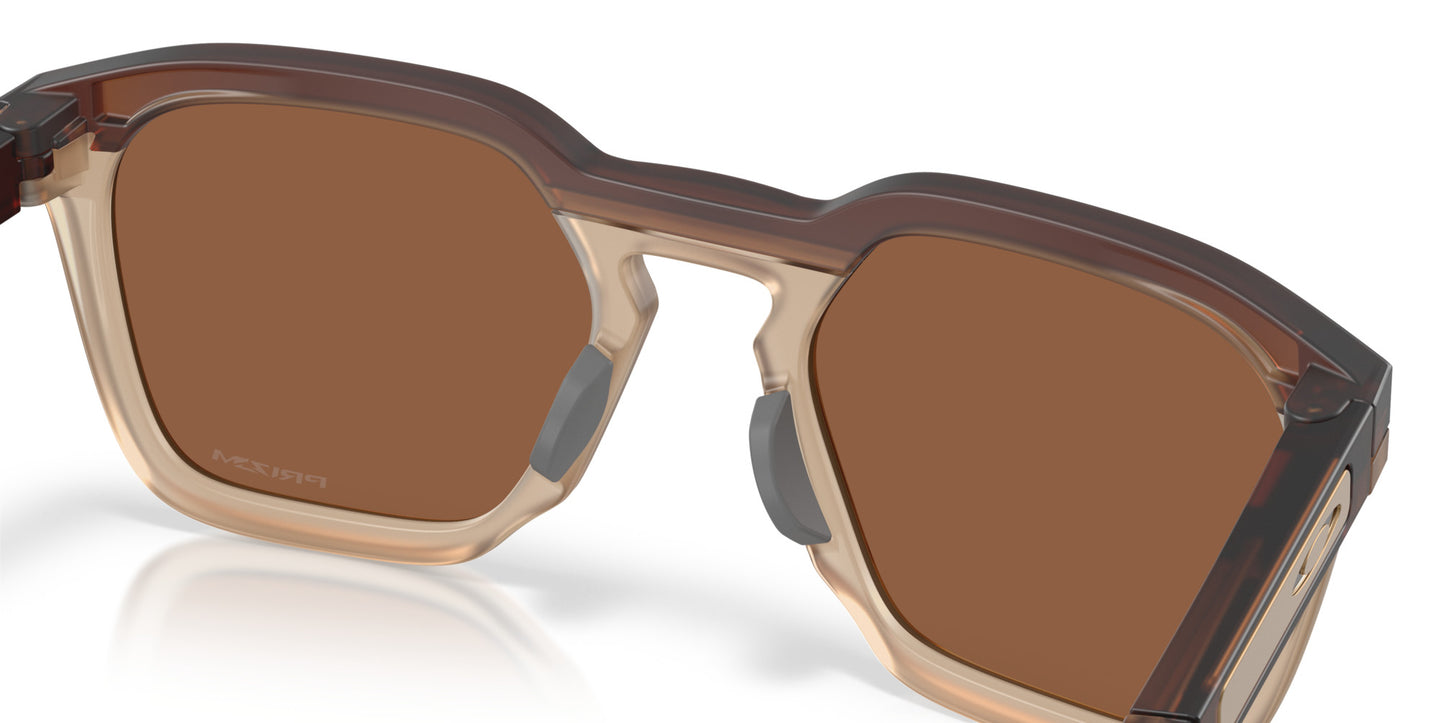 OAKLEY HSTN SQ MATTE ROOTBEER SUNGLASSES w/ PRIZM TNGSTN
