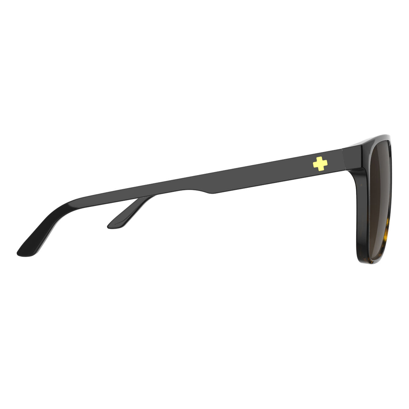 SPY CZAR MATTE BLACK TORT FADE SUNGLASSES w/ HAPPY BRN FADE