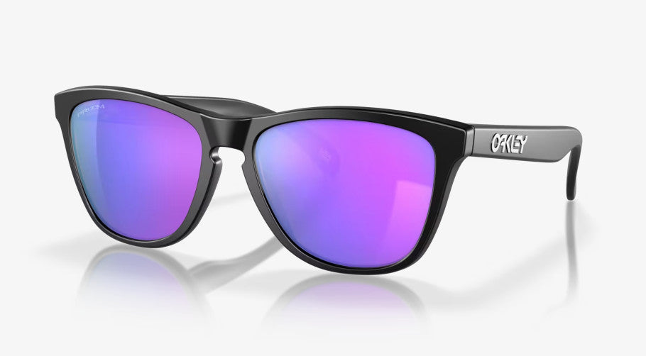 OAKLEY FROGSKINS MATTE BLK SUNGLASSES w/ PRIZM VIOLET LENS