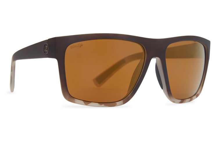 VONZIPPER DIPSTICK LEOSHARK SUNGLASSES w/ BRNZ PLR LENS
