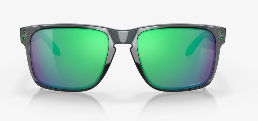 OAKLEY HOLBROOK XL CRYSTAL BLACK SUNGLASSES w/PRIZM JADE