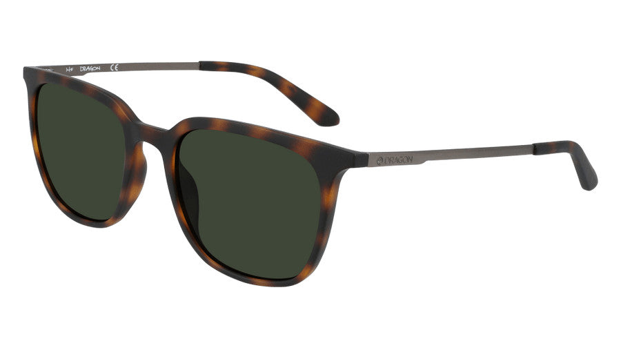 DRAGON ZIGGY MATTE TORT SUNGLASSES w/ LL G15 LENS