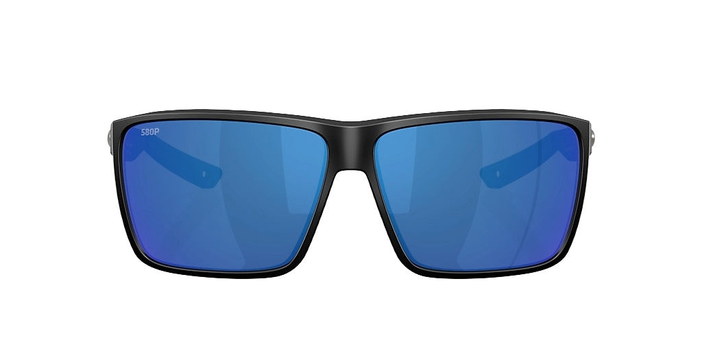 COSTA RINCON II MATTE BLACK SUNGLASSES w/ BLUE MIRROR