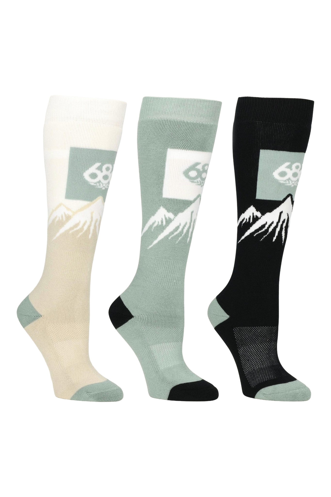2026 686 WMNS SNOW CAPS SOCK (3-PACK) MULTI