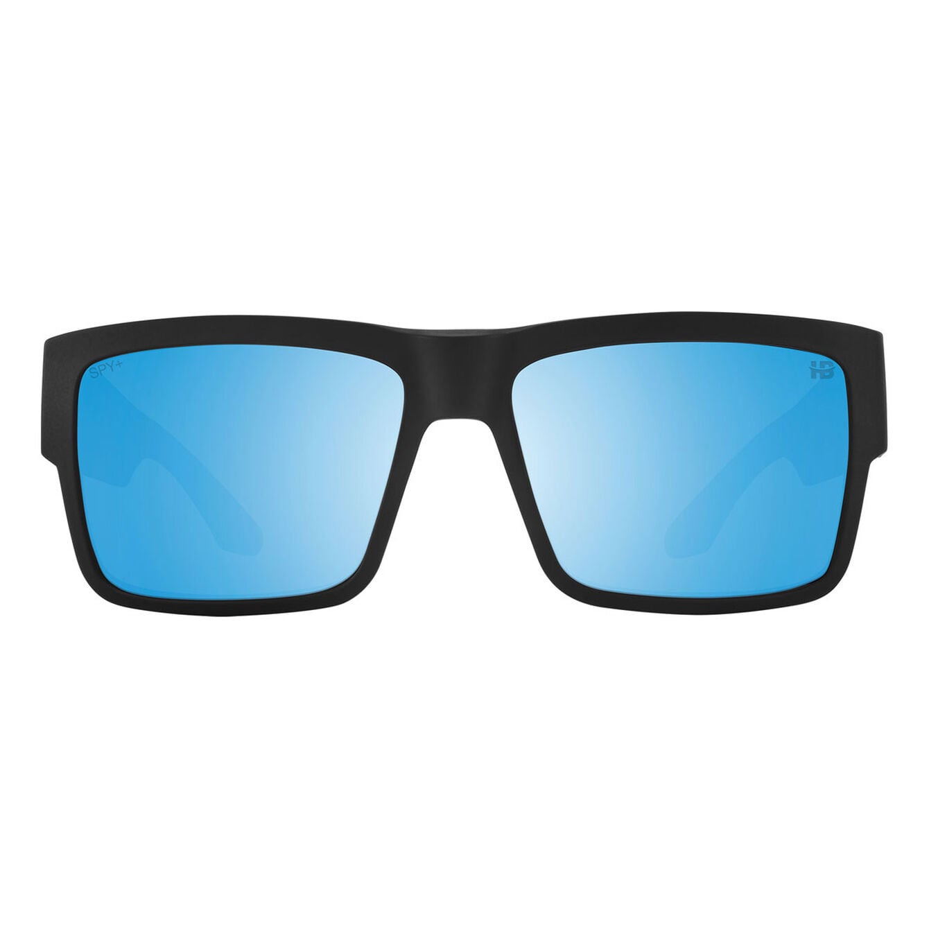 SPY CYRUS MATTE BLACK SUNGLASSES w/ HAPPY BOOST BRNZ PLR ICE BLU SPEC MRR