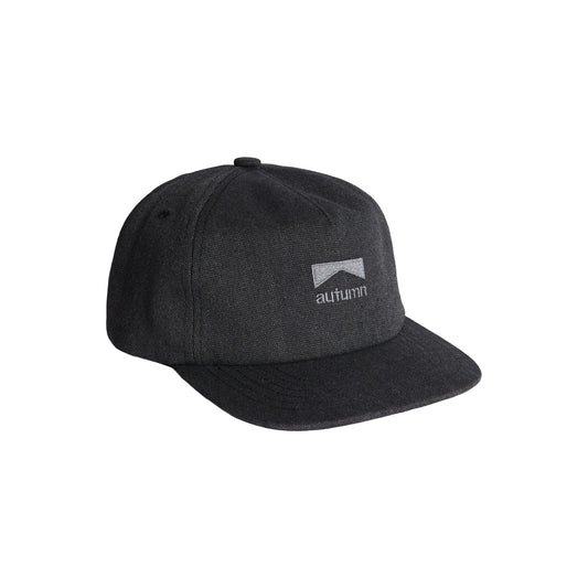 2026 AUTUMN WASHED CANVAS STRAPBACK BLACK