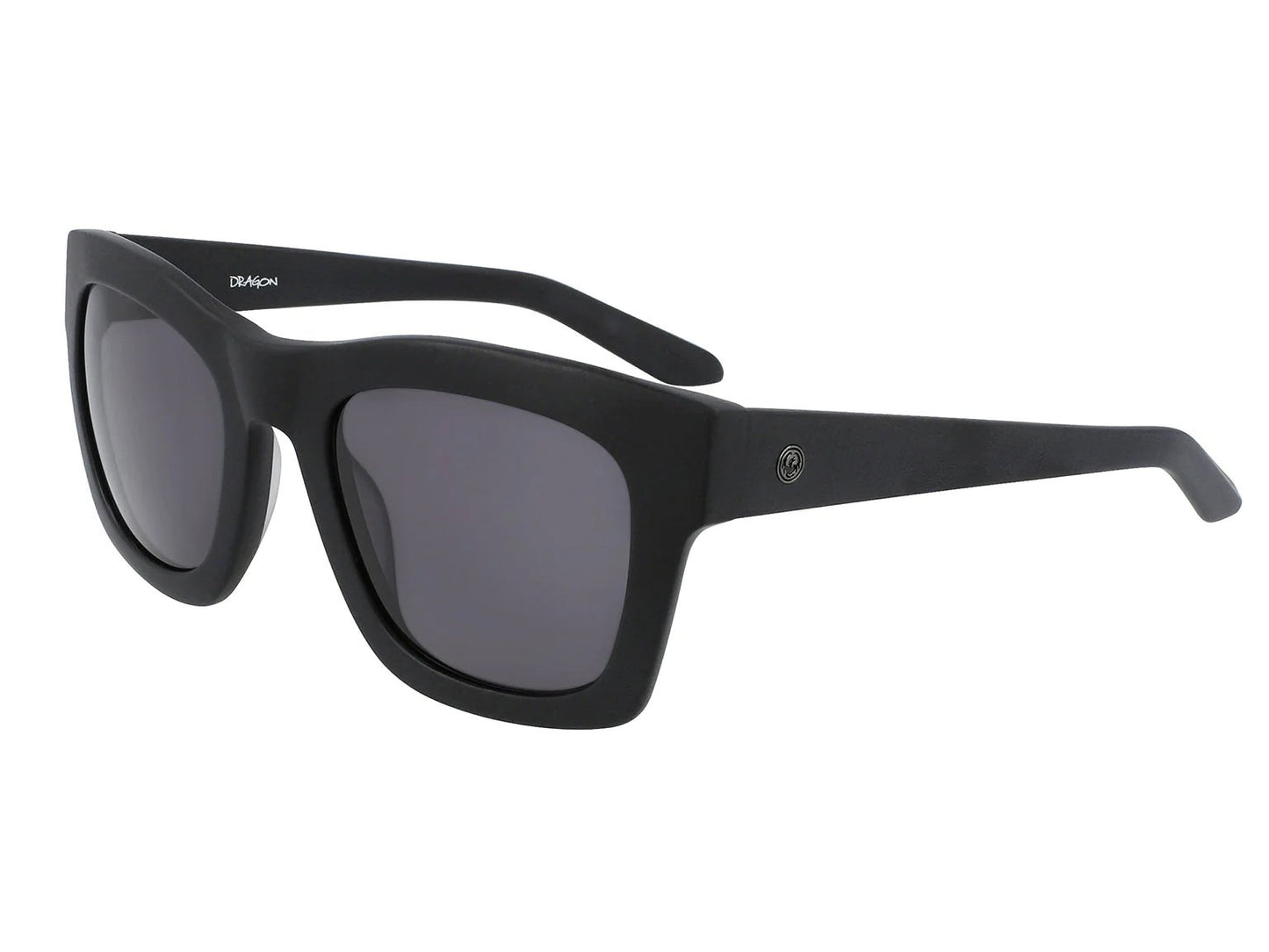DRAGON WAVERLY MATTE BLACK SUNGLASSES w/ LL SMOKE LENS