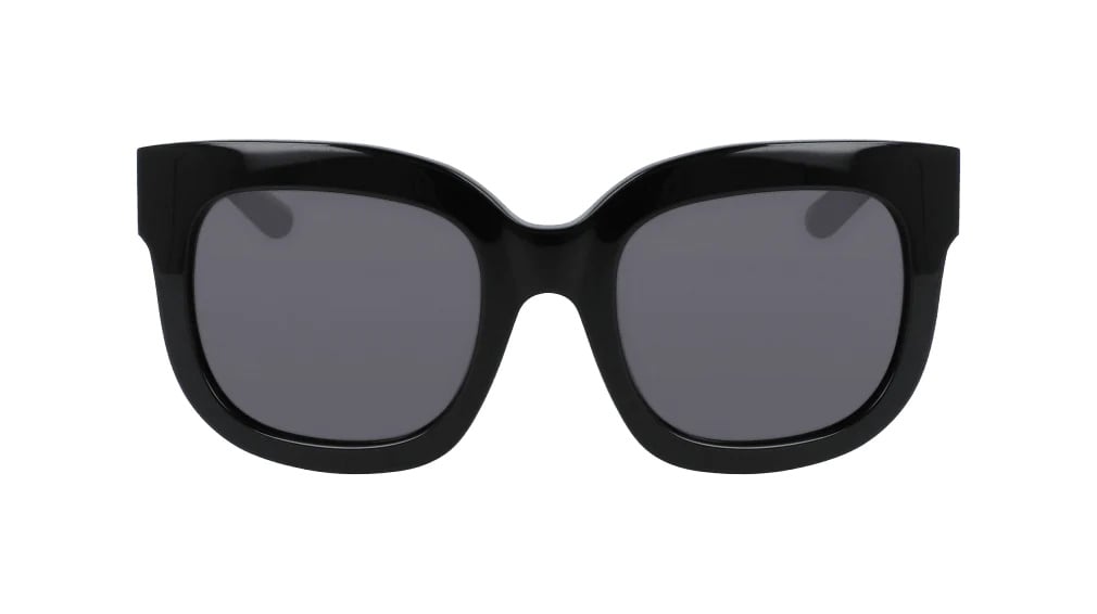 DRAGON FLO BLACK SUNGLASSES w/ LL SMOKE LENS