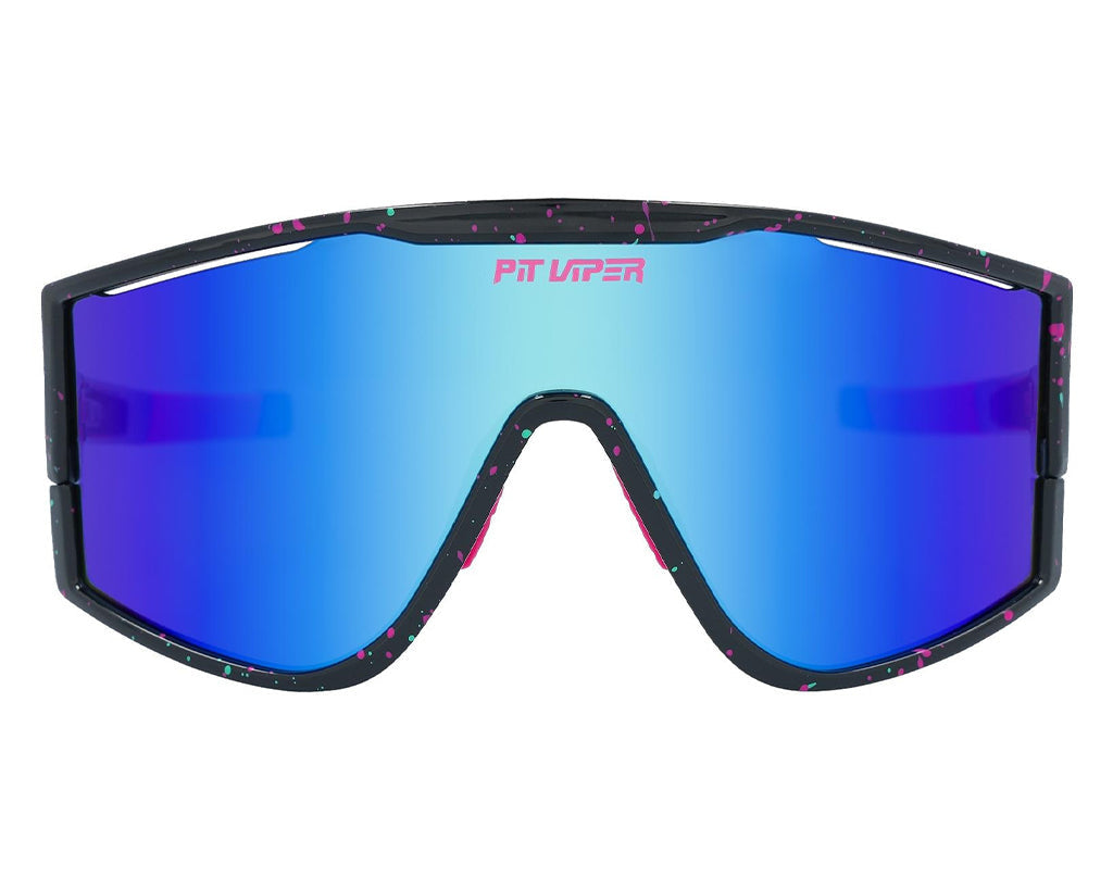 PIT VIPER THE TRY-HARD SUNGLASSES THE MIDNIGHT w/BLUE