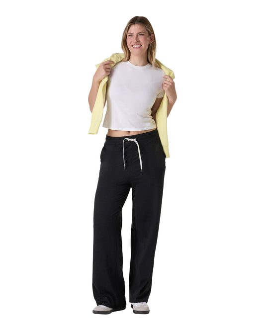 VUORI WMNS HALO ESSENTIAL WIDE LEG PANT SP26 BLACK HEATHER