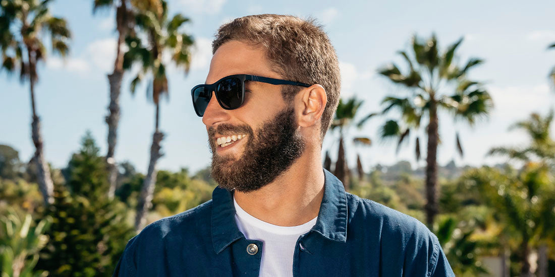 BLENDERS CHARTER DAY CRUISER BLACK SUNGLASSES w/ GREY PLR LENS