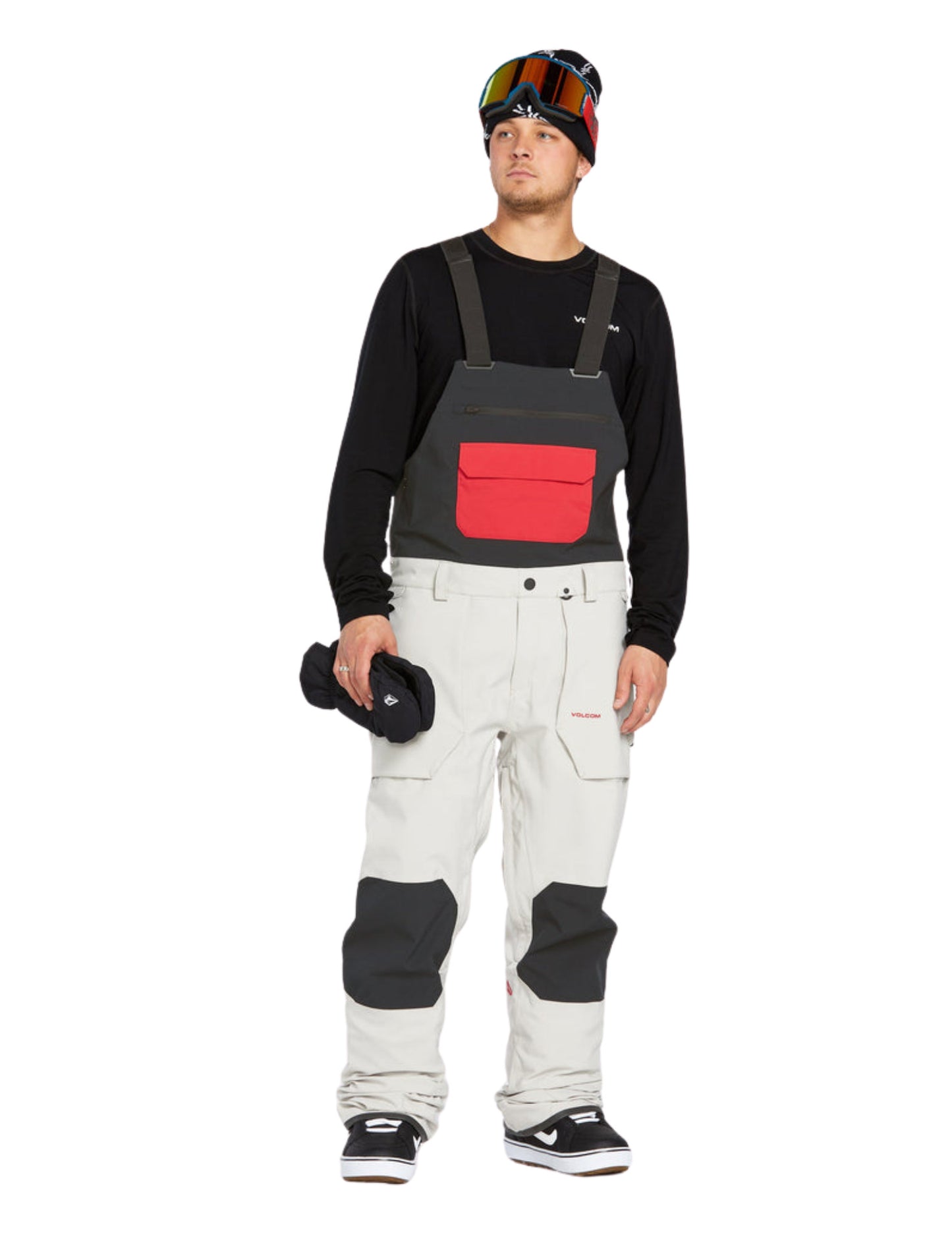 2025 VOLCOM ROAN BIB PANT OVERALL STONE