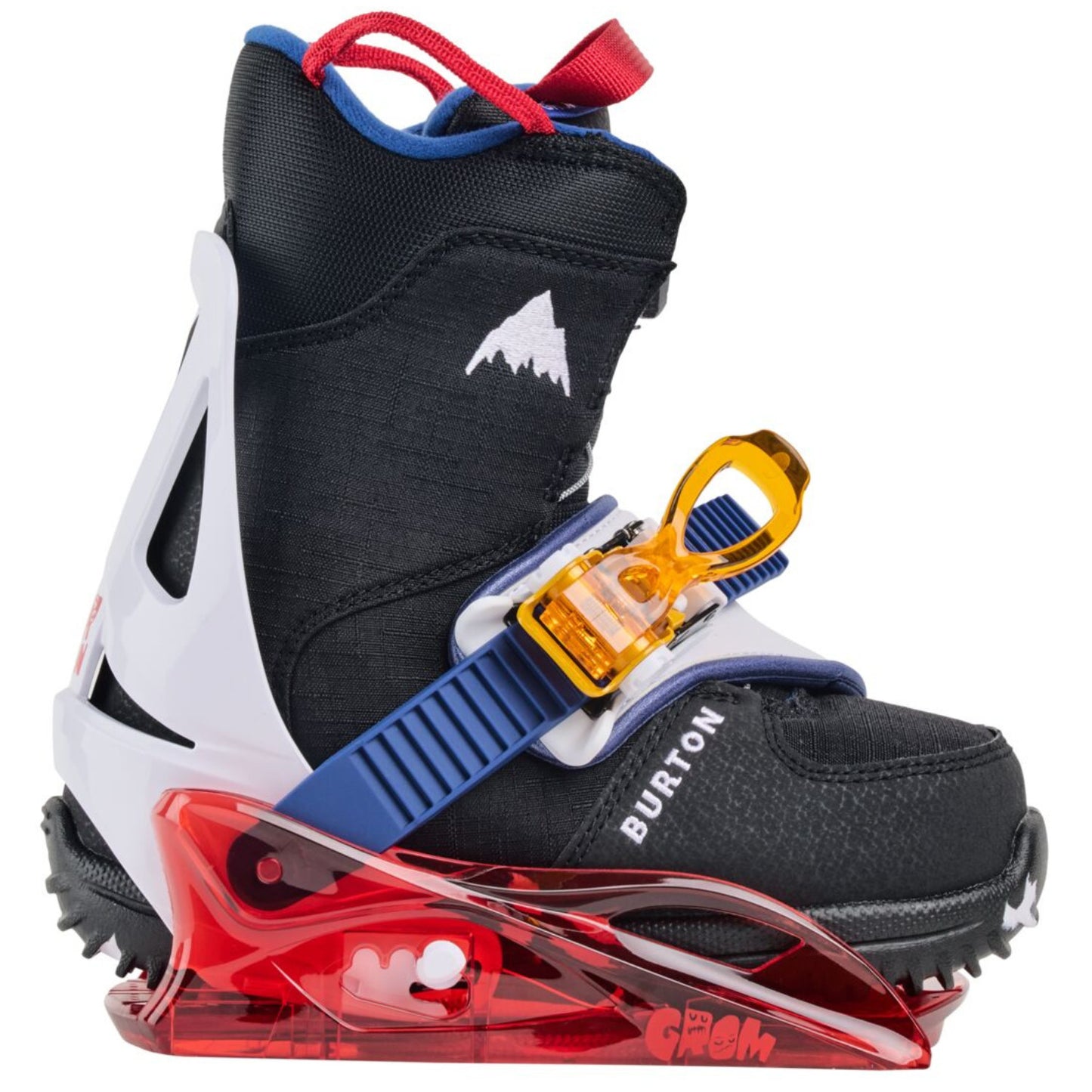 2026 BURTON KIDS GROM DISC SNOWBOARD BINDINGS RED/MULTI